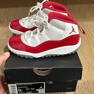 Jordan Kids' Sneakers in Red and White